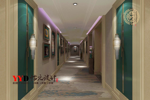 典雅欧式客房走廊型效果图设计.jpeg